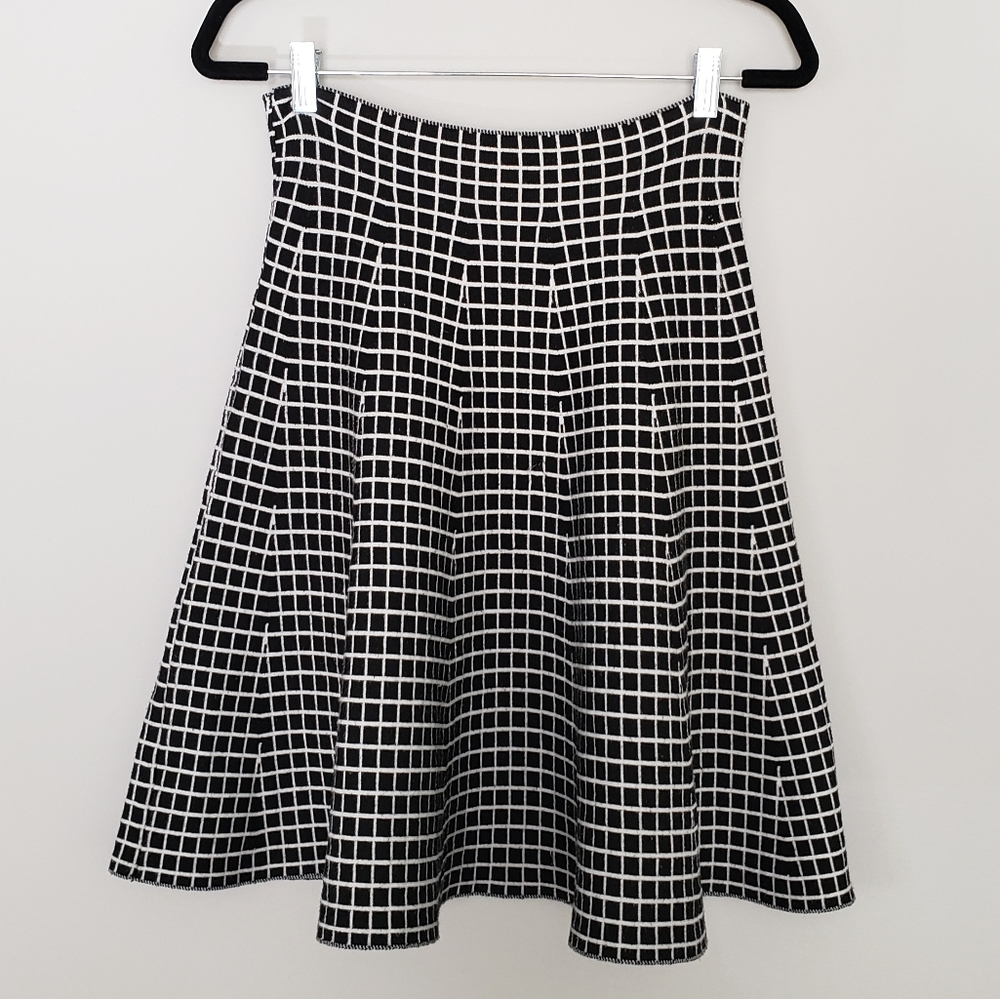 Black and White Circle Skirt